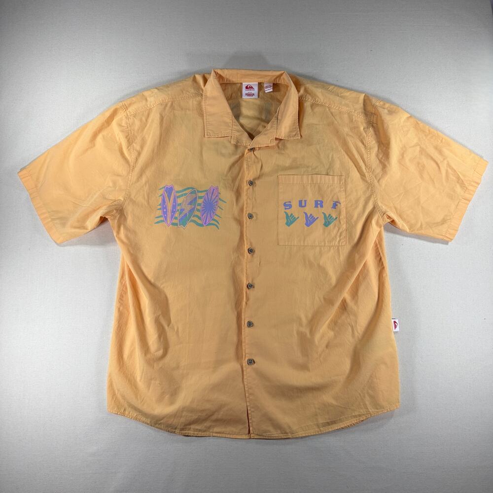 Quiksilver x Stranger Things Argyle Surf Button Up Shirt XL